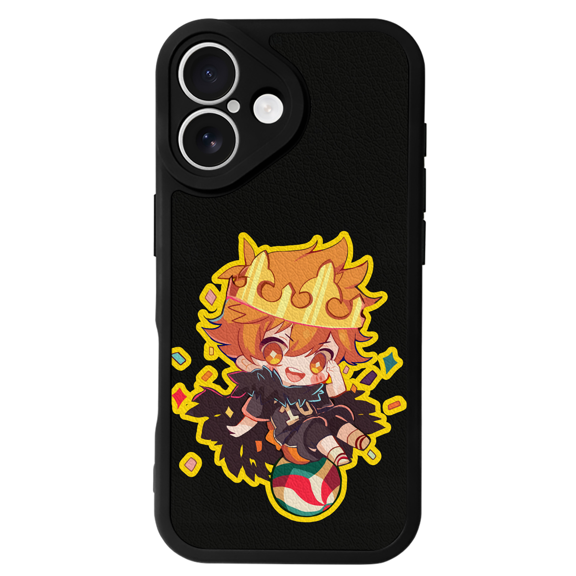（画像用） ハイキュー!! Haikyu!! 【iPhone 16シリーズ対応】シリコンスマホケース（レザー調） 材質：シリコン